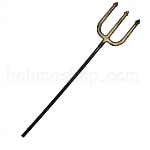 Тризуб пластик, 100 см (золото)