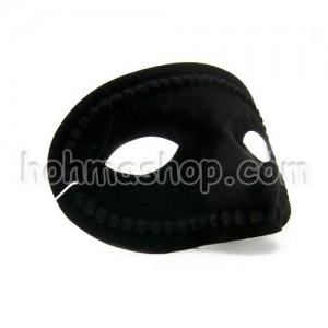 Венеціанська маска Бандита флок (чорна)