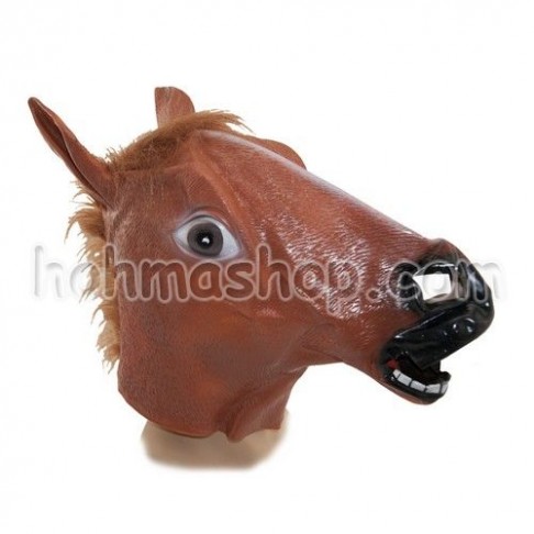 Маска резинова Кінь коричневий