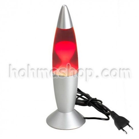 Лавова лампа с парафіном 34 см (срібло)