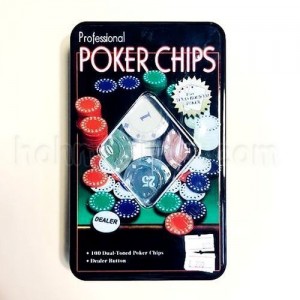 Покерний набір, 100 фішок Покерний набір, 100 фішок