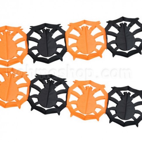 Гірлянда 3D Хелловін Павук з павутиною Гірлянда 3D Хелловін Павук з павутиною