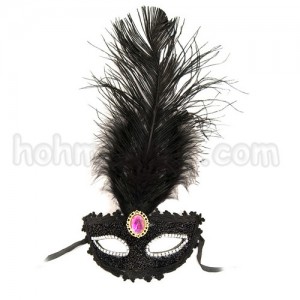 Венеціанська маска Летиція (чорна)