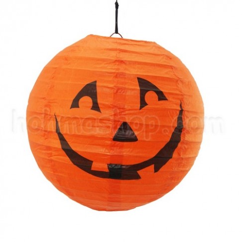 Декор підвісний помаранчевий з гарбузом (20 см)