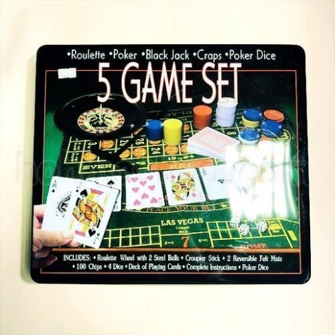Набір для покеру Казино 5 в 1