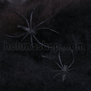 Павутина з павуками (чорна)