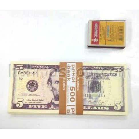 Гроші сувенірні 5 доларів