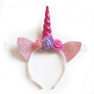 Обруч Единорога з бузковими квітами Обруч Единорога з бузковими квітами