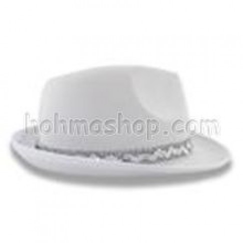 Шляпа Твіст атласна (біла)