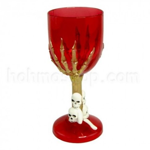 Бокал шампанського Рука скелета