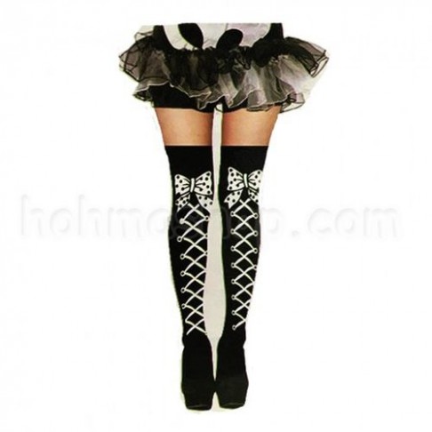 Чулки Шнурівка з бантом