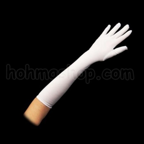 Перчатки еластан довгі (білі)