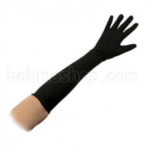 Перчатки еластан довгі (чорні)