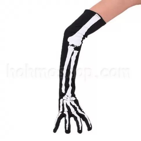 Перчатки Скелета довгі