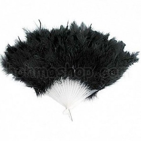 Віяло перо (чорне)