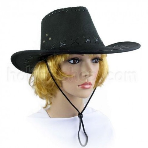 Шляпа Ковбоя замш (чорний)