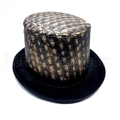 Циліндр з черепами шкіра і фетр