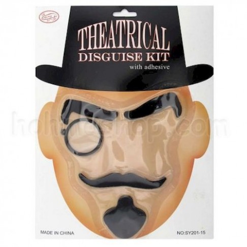 Набір Англійського Джентльмена (монокль, вуса, брови, борода)