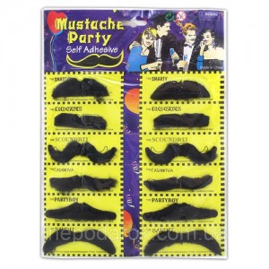 Вуса накладні набір Party (уп.12 шт) Вуса накладні набір Party (уп.12 шт)