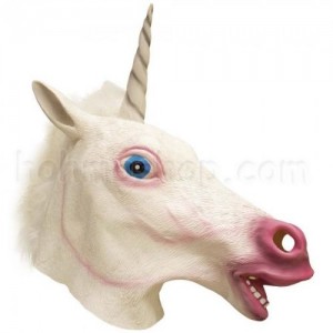 Маска латексна Единоріг