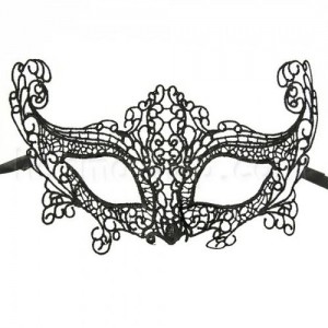 Кружевна маска секрет птахи (чорна)