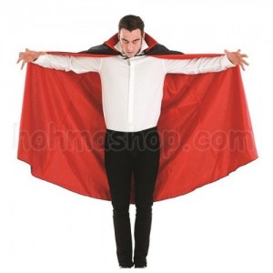 Карнавальний плащ Дракули Чорно червоний