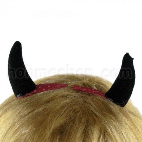 Шпильки ріжки Чортика (чорні)