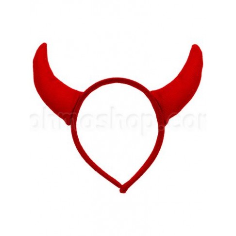 Обруч Ріжки чортика з пухом