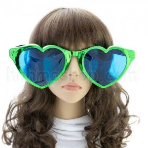 Окуляри Гігант Серце, металік зелені