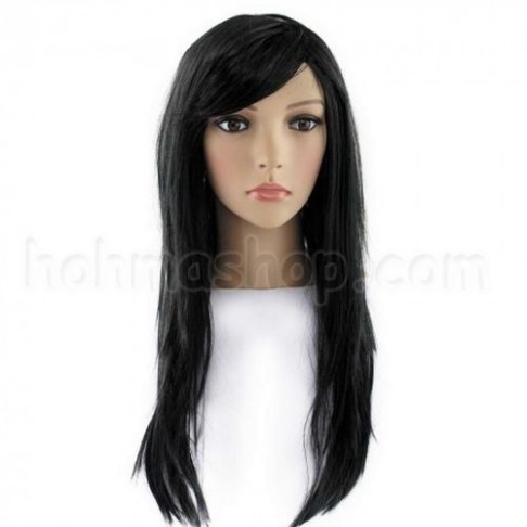Перука чорна рівна