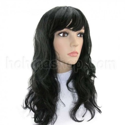 Перука чорна хвиляста