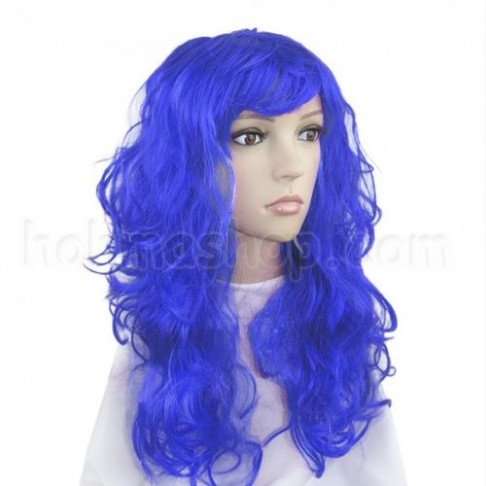 Перука  синя хвиляста