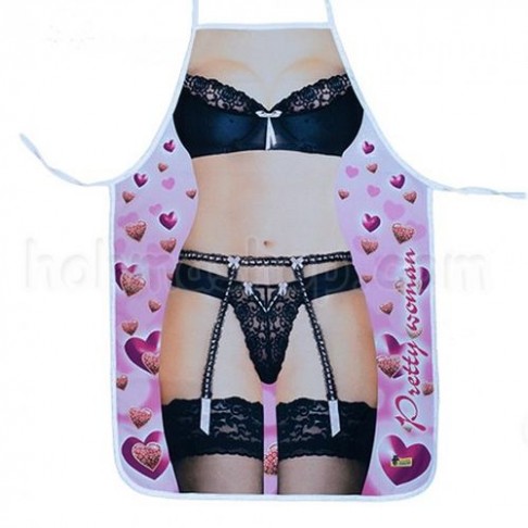 Фартух прикольний Чорна білизна