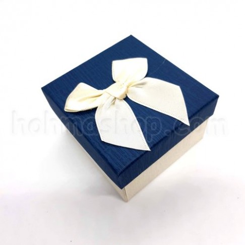 Подарункова коробка з бантом і подушечкою 9х8,5х5,3