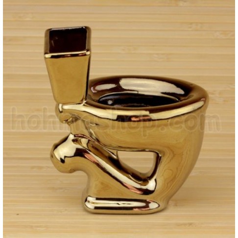 Унітаз золотий підставка - попільничка Унітаз золотий підставка - попільничка