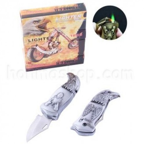 Запальничка газова з ножем Орел (турбо полум'я)